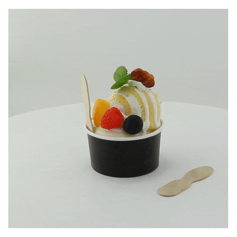 Cucchiaio da gelato in legno  H77mm