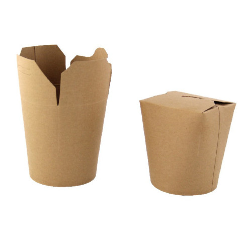 Contenitore tondo kraft stile orientale, chiusura a incastro 85x98mm H95mm 750ml