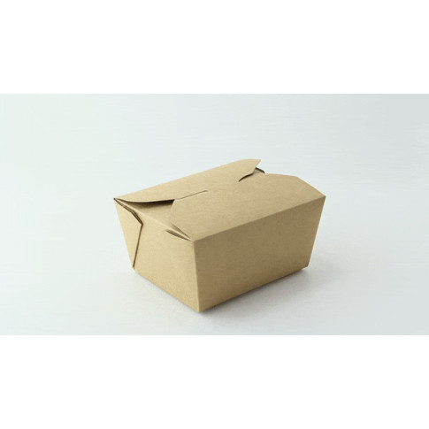 Lunchbox in cartone kraft con chiusura a incastro 130x107mm H67mm 750ml