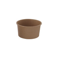 Contenitore in cartone kraft kraft per alimenti caldi e freddi  H62mm 270ml