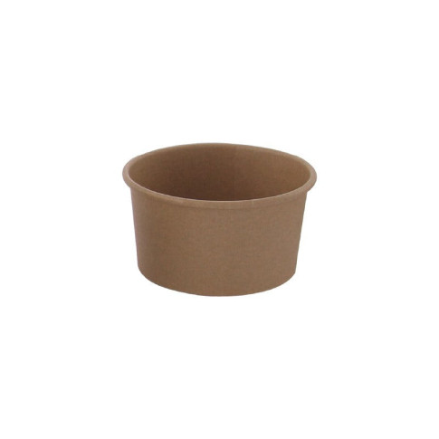 Contenitore in cartone kraft kraft per alimenti caldi e freddi  H62mm 270ml