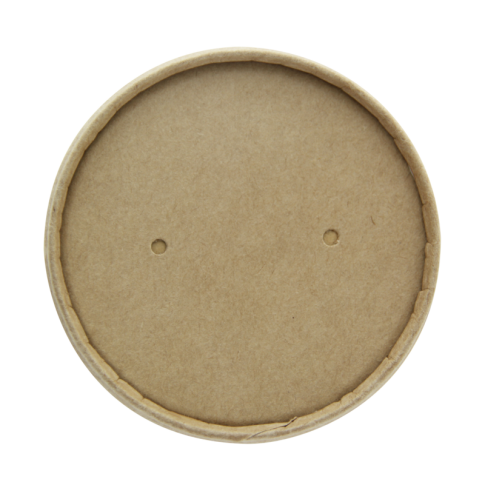 Contenitore in cartone kraft per alimenti caldi e freddi, con coperchio  H67mm 240ml