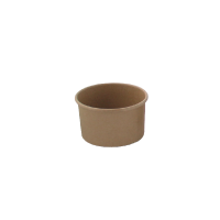 Contenitore in cartone kraft kraft per alimenti caldi e freddi  H39mm 86ml