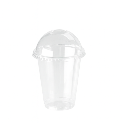 Contenitore in PET trasparente con coperchio a cupola  H85mm 200ml