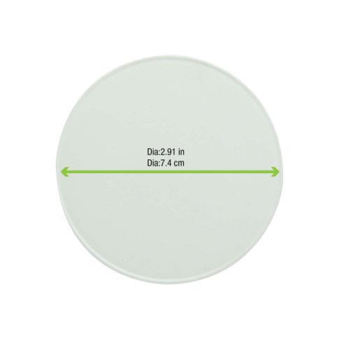 Coperchio in cartone bianco, alimenti caldi e freddi  H8mm