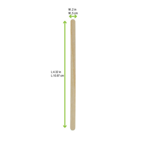 Palettina in legno con estremità arrotondate (FOR50) 5 H110mm