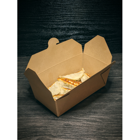 Lunchbox in cartone kraft con chiusura a incastro 185x102mm H59mm 1000ml