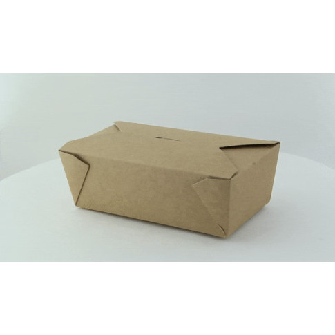 Lunchbox in cartone kraft con chiusura a incastro 185x102mm H59mm 1000ml