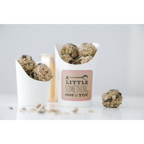 Bicchiere da snack in cartone bianco  H79mm