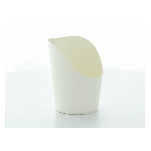 Bicchiere da snack in cartone bianco  H79mm