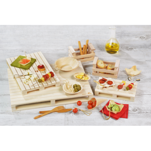 Stecchino Teepi a tre punte in bambù 8 cm (FOR50)  H90mm