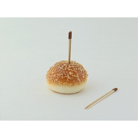 Stecchino Teepi a tre punte in bambù 8 cm (FOR50)  H90mm