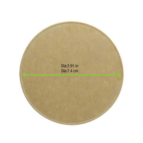 Coperchio in cartone kraft, alimenti caldi e freddi  H8mm