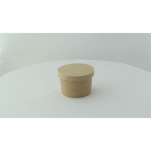 Coperchio in cartone kraft, alimenti caldi e freddi  H8mm