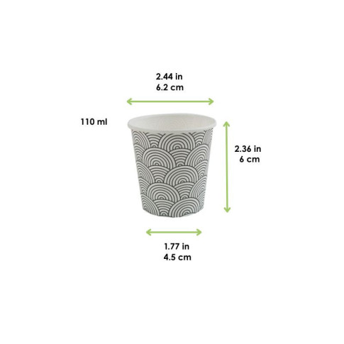 Bicchiere per distributori automatici decorazione "Tokyo"  H60mm 120ml