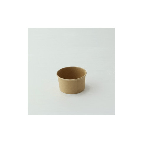 Contenitore in cartone kraft kraft per alimenti caldi e freddi  H35mm 60ml