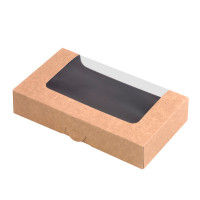 Scatola per sushi con finestra antiappannamento per 18 pezzi 210x120mm H40mm