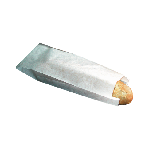 Sacchetto per panino in carta antiunto bianca 100x40mm H300mm