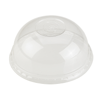 Coperchio in PLA trasparente a cupola con foro  H50mm