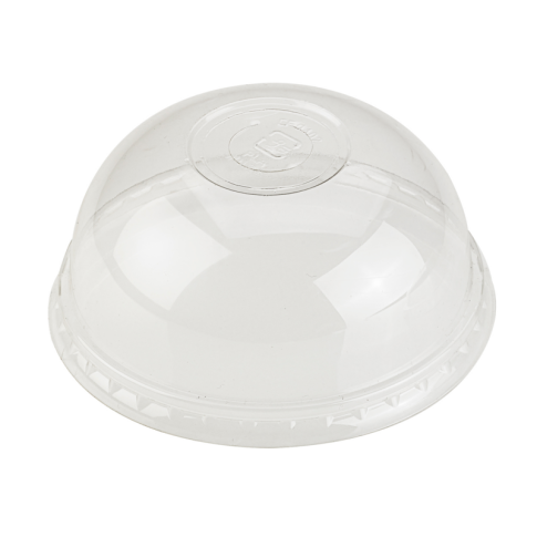 Coperchio in PLA trasparente a cupola con foro  H50mm