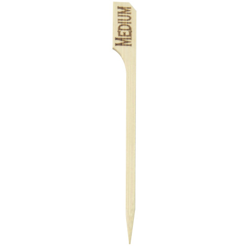 Stecchino per carne Teppo Gushi in bambù, etichetta Medium (media) (FOR50)  H90mm