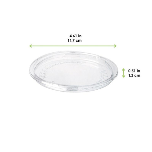 Coperchio in plastica trasparente (PET1)  H13mm