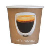 Bicchiere cartone stampa Ristretto (PAP20)  H60mm 120ml