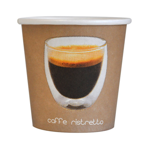 Bicchiere cartone stampa Ristretto (PAP20)  H60mm 120ml