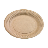 Piatto in cartone bianco  H11mm