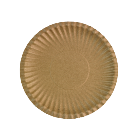 Piatto in cartone bianco  H11mm