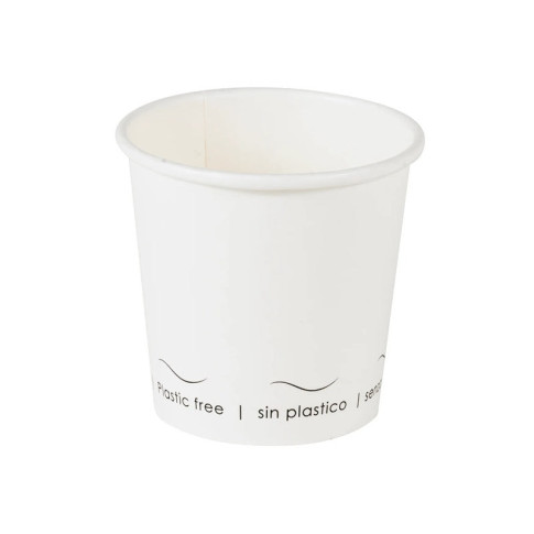 Bicchiere cartone bianco Eden plastic-free (PAP20)  H62mm 120ml