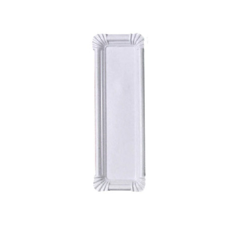 Piatto in cartone riciclato bianco 230x80mm