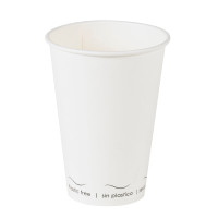 Bicchiere cartone bianco Eden plastic-free (PAP20)  H91mm 200ml