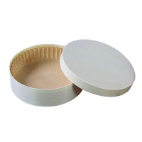 Scatola rotonda in legno misto FSC + carta da forno  H40mm 350ml