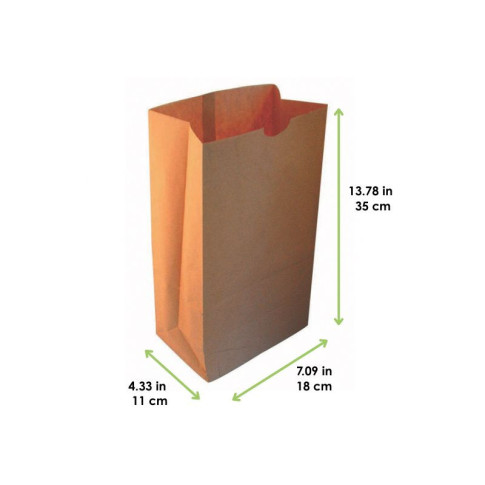 Sacchetto "SOS" in carta kraft 180x110mm H350mm