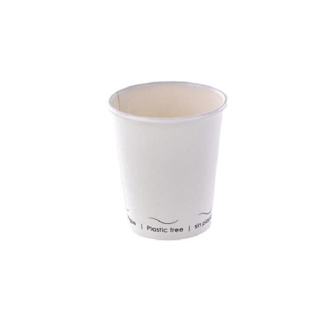 Bicchiere cartone bianco Eden plastic-free (PAP20)  H79mm 180ml
