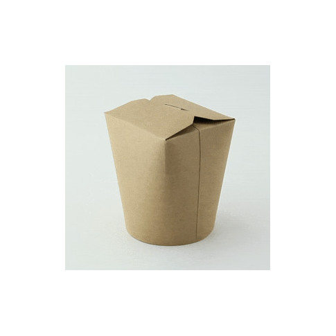 Contenitore tondo kraft stile orientale, chiusura a incastro 72x87mm H95mm 550ml