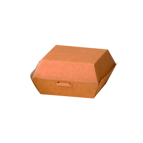 Scatola per hamburger in cartone kraft 130x120mm H70mm