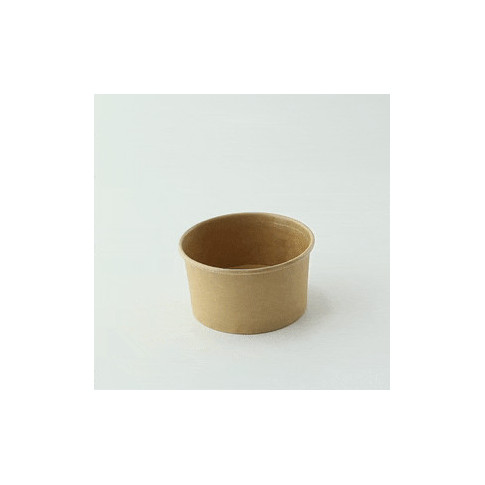 Contenitore in cartone kraft kraft per alimenti caldi e freddi  H44mm 130ml
