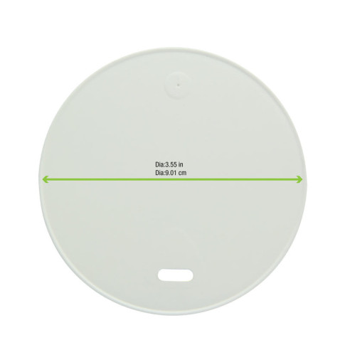 Coperchio in cartone bianco, alimenti caldi e freddi  H11mm