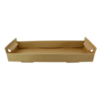 Vassoio in cartone kraft con maniglie (PAP20) 390x150mm H44mm