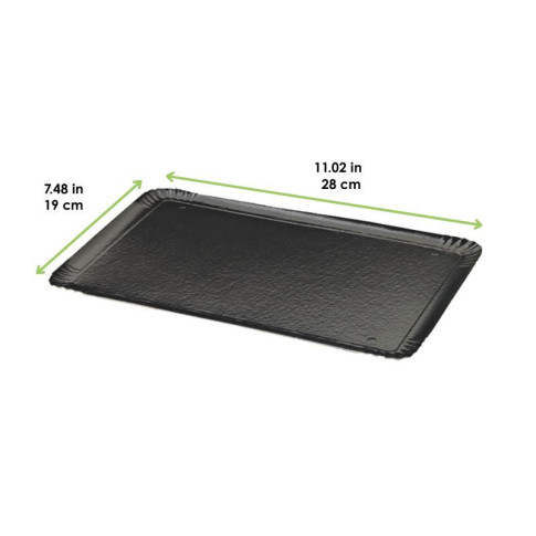 Vassoio in cartone doppio lato interno oro/esterno nero 190x280mm