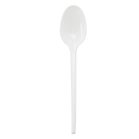 Cucchiaio in plastica bianca 165