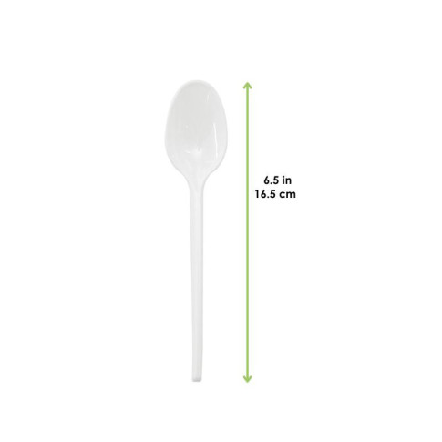Cucchiaio in plastica bianca 165