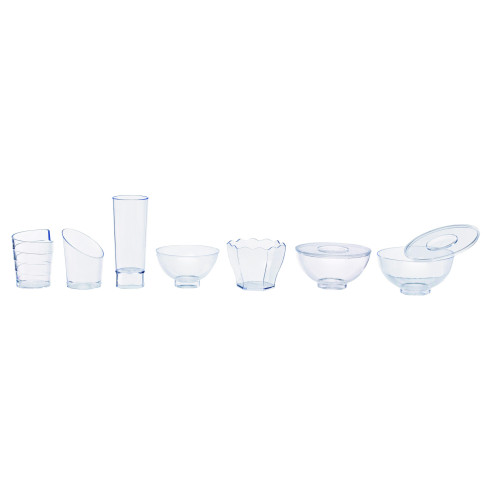 Coperchio in plastica per piattino fingerfood Milou (PET1)  H2mm