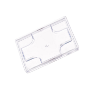 Coperchio in plastica per piattino fingerfood Kara (PS6) 55x55mm H2mm