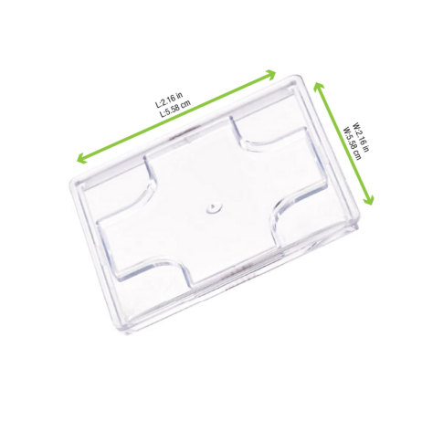 Coperchio in plastica per piattino fingerfood Kara (PS6) 55x55mm H2mm
