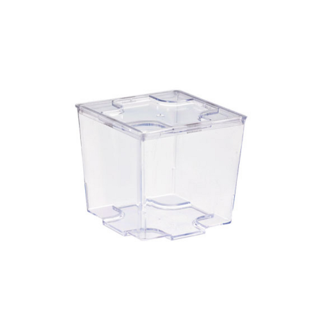 Coperchio in plastica per piattino fingerfood Kara (PS6) 55x55mm H2mm
