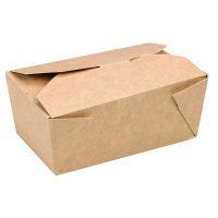 Lunchbox in cartone kraft con chiusura a incastro 155x117mm H50mm 800ml
