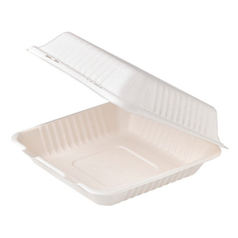 Conchiglia in polpa di canna da zucchero 234x231mm H80mm 1400ml